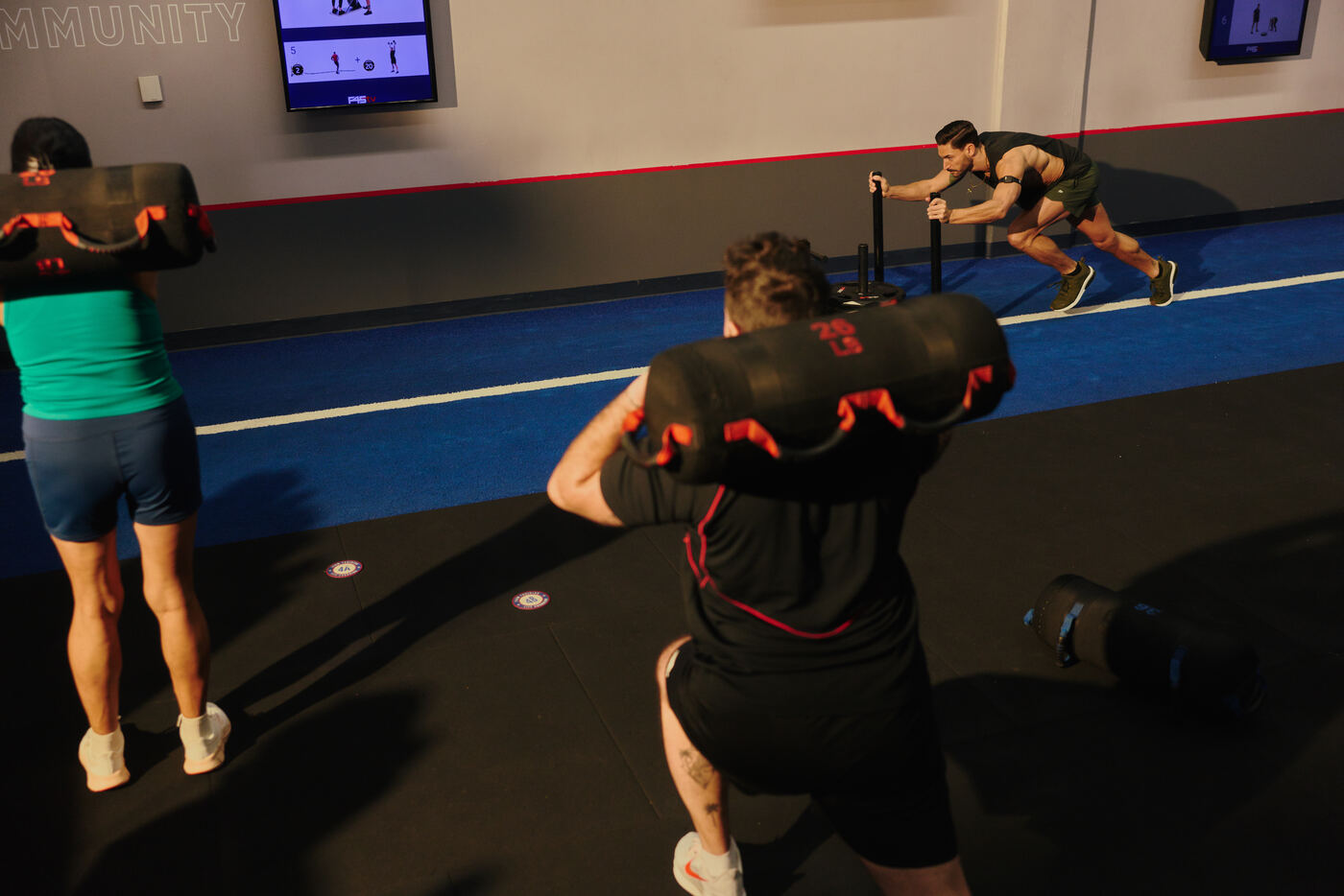 Group fitness class at F45 Training South Lamar Austin